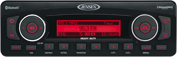 Jensen HD1BT Hi-Performance Stereo Upgrade for Baggers (HD1BT) - sxspowersports