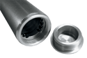 Joker Machine 03-89CL Sensor-Type Knurled Handgrips - Clear Anodized - sxspowersports