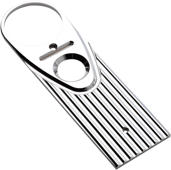 Joker Machine 04-20-2 Full Length-Style Finned King Dash Cover - Black Anodized/Silver - sxspowersports