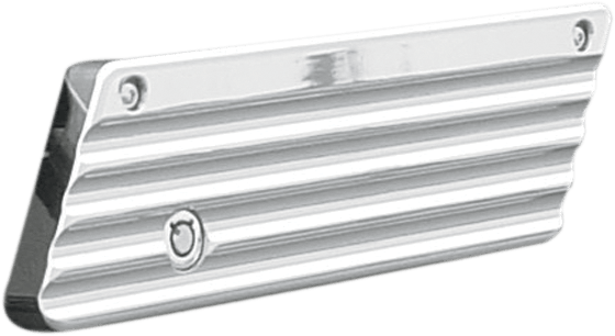 Joker Machine 04-50-1 Saddlebag Latch Covers - Finned - Chrome - sxspowersports