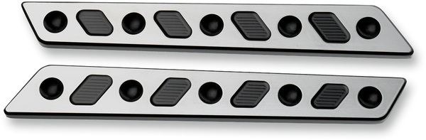 Joker Machine 04-501-2 Saddlebag Hinge Insert - Finned - Black/Silver - sxspowersports
