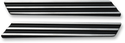 Joker Machine 04-501-2 Saddlebag Hinge Insert - Finned - Black/Silver - sxspowersports