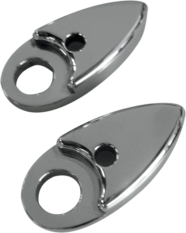 Joker Machine 05-55-2B Adapter Plates for Side Rail-Mount Marker Lights - Black - sxspowersports