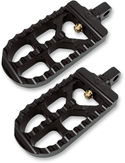 Joker Machine 08-57-3B Adjustable Serrated Short Footpegs - 3 5/16in. Long x 2 1/2in. Wide x 1in. Thick - Black Anodized - sxspowersports