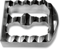 Joker Machine 08-58-2 Serrated Brake Pedal Cover - Raw Aluminum - sxspowersports