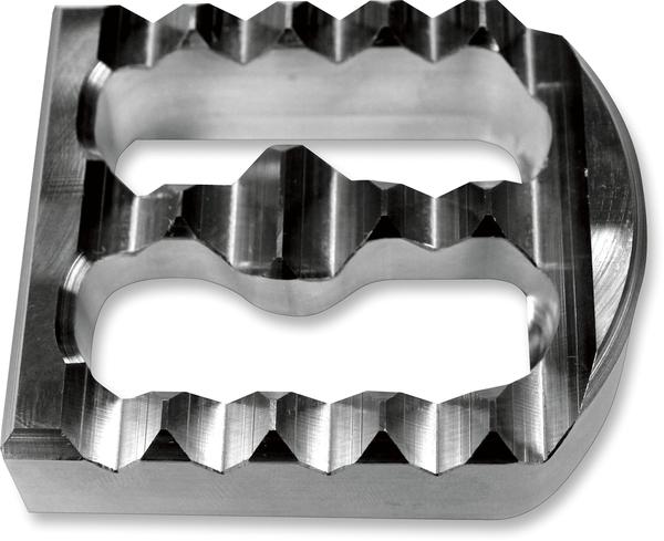 Joker Machine 08-58-2 Serrated Brake Pedal Cover - Raw Aluminum - sxspowersports