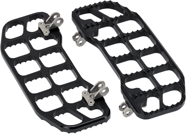 Joker Machine 08-640-1B Serrated Floorboards -Black Anodized - sxspowersports