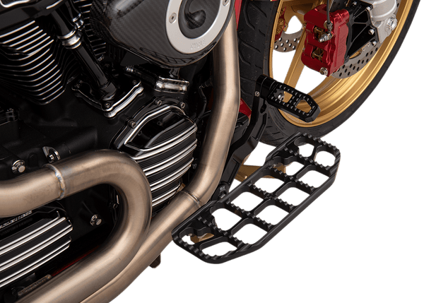 Joker Machine 08-640-1B Serrated Floorboards -Black Anodized - sxspowersports