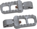 Joker Machine 08-642-7 Adjustable Serrated Long Footpegs - Raw Aluminum - sxspowersports