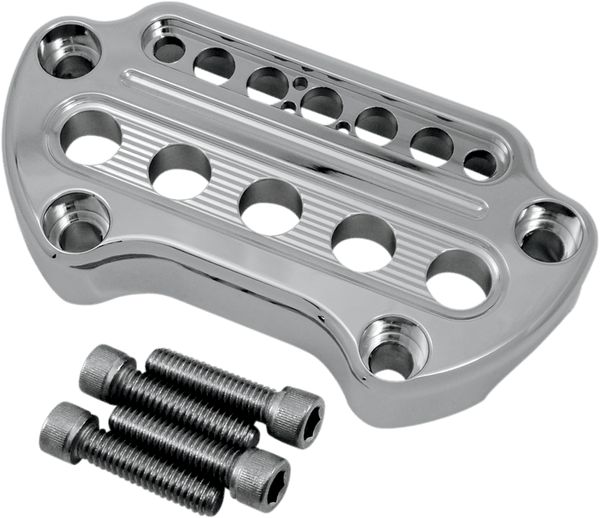 Joker Machine 10-306B Indicator Light Handlebar Clamps - Black Anodized Finish - sxspowersports