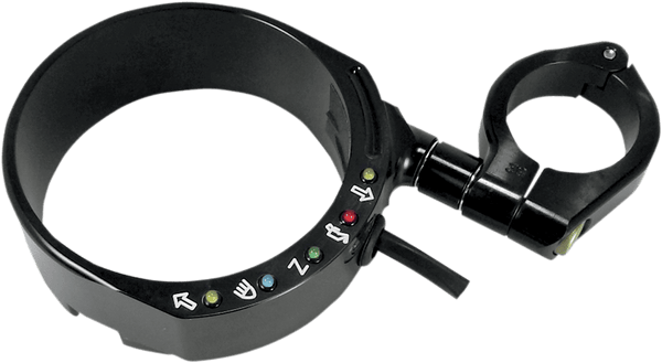 Joker Machine 10-307B Speedo Relocation Brackets with Easy Mount Clamp - Black Anodized - sxspowersports
