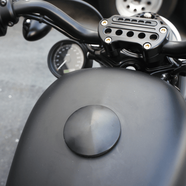 Joker Machine 10-444B Knurled Billet Gas Cap - Black Anodized - sxspowersports
