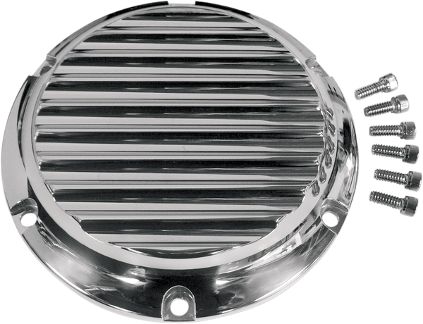 Joker Machine 10-691B Billet Derby Cover - Techno Black Anodized - sxspowersports