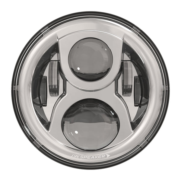 J.W. Speaker 554991 8700 EVO 2 Dual Burn Headlight with Mounting Ring - Chrome - sxspowersports