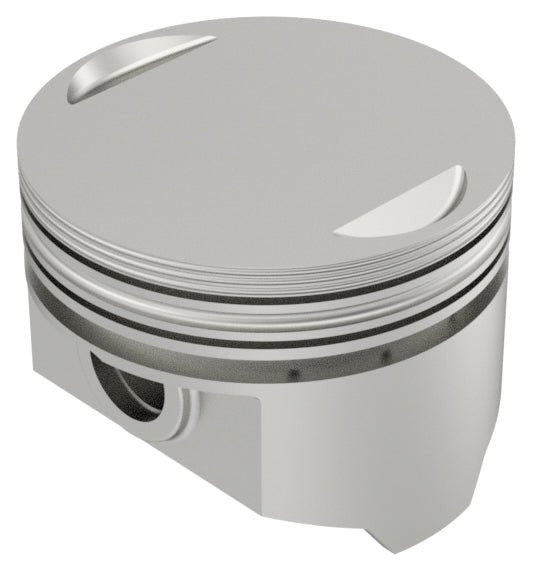 KB Performance KB258.STD Cast Piston Kit (80ci., Flat Top) - Standard Bore 3.498in., 8.7:1 Compression - sxspowersports