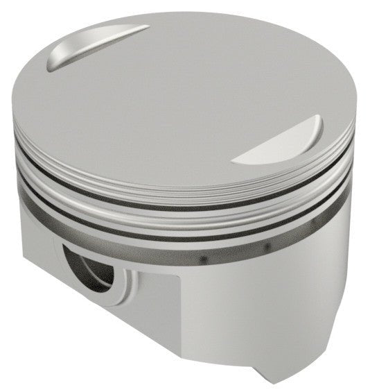 KB Performance KB258.STD Cast Piston Kit (80ci., Flat Top) - Standard Bore 3.498in., 8.7:1 Compression - sxspowersports