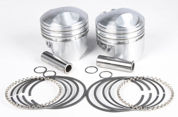 KB Performance KB263.020 Cast Piston Kit (74ci., Domed) - .020in. Oversize to 3.458in., 9:1 Compression - sxspowersports