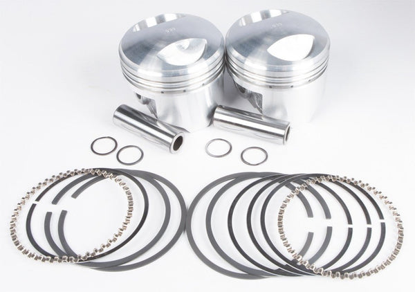 KB Performance KB297.030 Cast Piston Kit (80ci., Domed) - .030in. Oversize to 3.528in., 8.3:1 Compression - sxspowersports