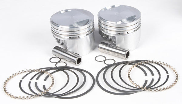KB Performance KB305.020 Cast Piston Kit (80ci., Domed) - .020in. Oversize to 3.518in., 9.6:1 Compression - sxspowersports