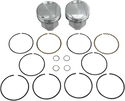 KB Performance KB305.040 Cast Piston Kit (80ci., Domed) - .040in. Oversize to 3.538in., 9.6:1 Compression - sxspowersports