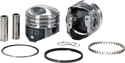 KB Performance KB305.040 Cast Piston Kit (80ci., Domed) - .040in. Oversize to 3.538in., 9.6:1 Compression - sxspowersports