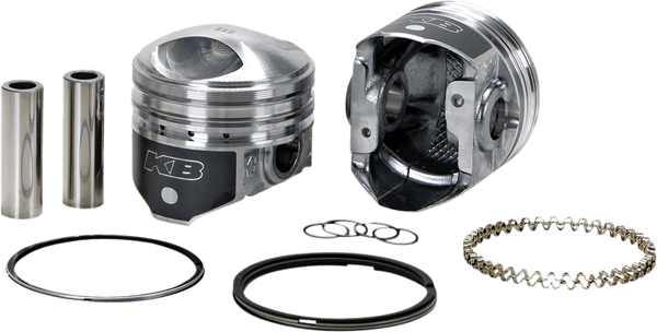 KB Performance KB305.040 Cast Piston Kit (80ci., Domed) - .040in. Oversize to 3.538in., 9.6:1 Compression - sxspowersports