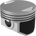KB Performance KB408C.010 Cast Piston Kit (883cc., Flat Top) - .010in. Oversize to 3.010in., 9:1 Compression - sxspowersports