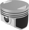 KB Performance KB408C.020 Cast Piston Kit (883cc., Flat Top) - .020in. Oversize to 3.020in., 9.0:1 Compression - sxspowersports