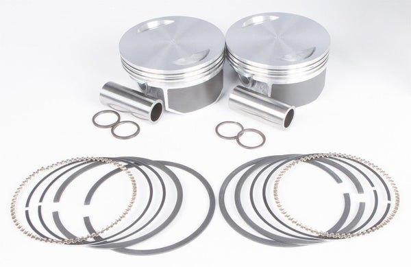 KB Performance KB409C.010 Cast Piston Kit (103ci., Flat Top) - .010in. Oversize to 3.885in., 10:1 Compression - sxspowersports