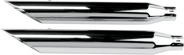 Khrome Werks 202355 3in. HP-Plus Slip-On Mufflers - Slant Down - Chrome - sxspowersports