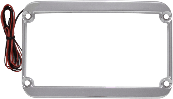Klock Werks KW05-01-0088-C Lighted License Plate Frame - Chrome - sxspowersports