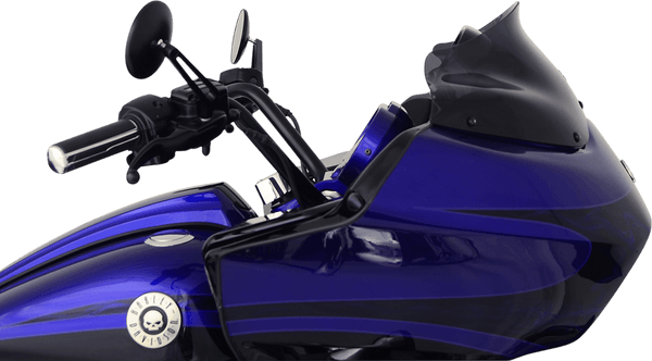 Klock Werks KW05-01-0189 8in. Flare Windshield - Dark Smoke - sxspowersports