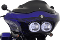 Klock Werks KW05-01-0190 8in. Flare Windshield - Black - sxspowersports