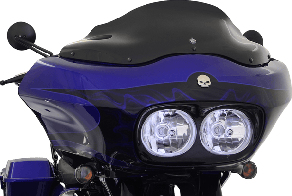 Klock Werks KW05-01-0190 8in. Flare Windshield - Black - sxspowersports