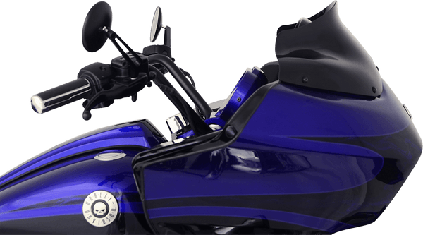 Klock Werks KW05-01-0190 8in. Flare Windshield - Black - sxspowersports