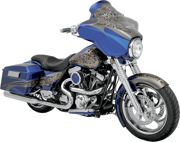 Klock Werks KW05-01-0200 6.5in. Flare Windshield - Black - sxspowersports