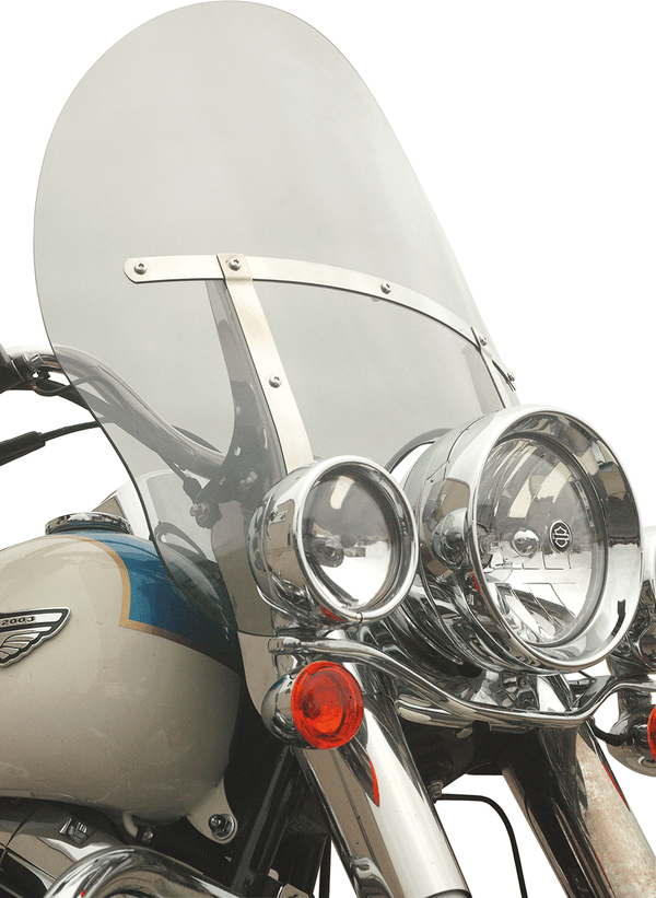 Klock Werks KW05-01-0217 19in. Flare Billboard Windshield - Clear - sxspowersports