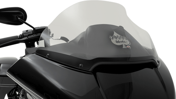 Klock Werks KW05-01-0317 14in. Sport Flare Windshield - Dark Smoke - sxspowersports
