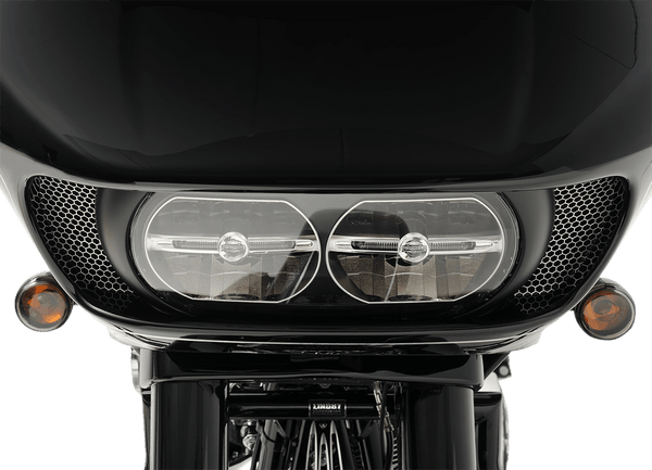 Klock Werks KW05-01-0320 Fairing Vent Screen - Honeycomb - Chrome - sxspowersports