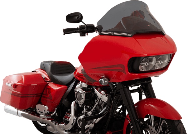 Klock Werks KW05-01-0328 12in. Pro-Touring Flare Windshield - Dark Smoke - sxspowersports