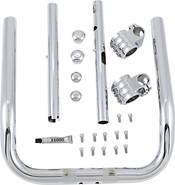 Klock Werks KW05-01-0334 Pullback Klip Hanger Handlebar - 14in. - Chrome/Chrome - sxspowersports
