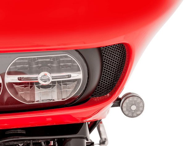 Klock Werks KW05-01-0368-B Fairing Vent Screen - Round - Black - sxspowersports
