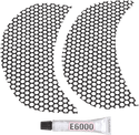 Klock Werks KW05-01-0368-B Fairing Vent Screen - Round - Black - sxspowersports