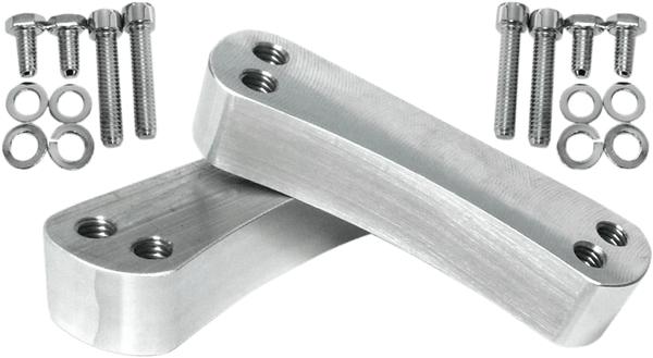 Klock Werks KW05-02-0102-C Tire Hugger Front Fender Mounting Blocks for 21in. Tire - Chrome Finish - sxspowersports
