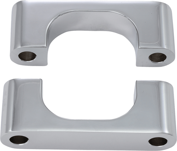 Klock Werks KW05-02-0106-C Tire Hugger Front Fender Mounting Blocks for 21in. Tire - Chrome Finish - sxspowersports