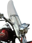 Klock Werks KW05-02-0235 17in. Flare Billboard Windshield - Clear - sxspowersports