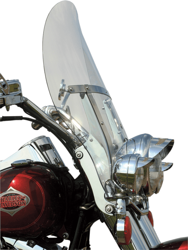 Klock Werks KW05-02-0235 17in. Flare Billboard Windshield - Clear - sxspowersports
