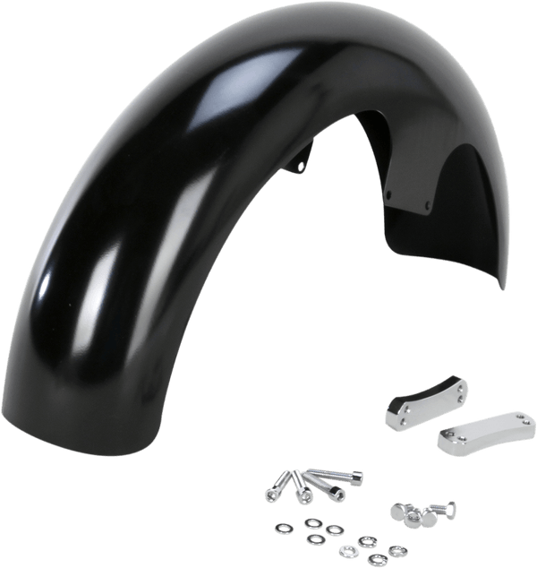 Klock Werks KW050101042014 Tire Hugger Series Wrapper Front Fender with Mounting Blocks for 16in.-19in. Wheel - sxspowersports