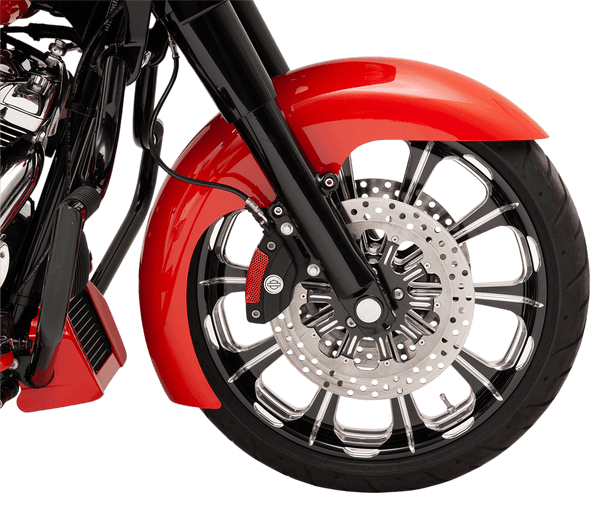 Klock Werks KW050101122014 Tire Hugger Series Level Front Fender with Mounting Blocks for 16in.-19in. Wheel - sxspowersports