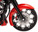 Klock Werks KW050101132014 Tire Hugger Series Level Front Fender with Mounting Blocks for 21in. Wheel - sxspowersports